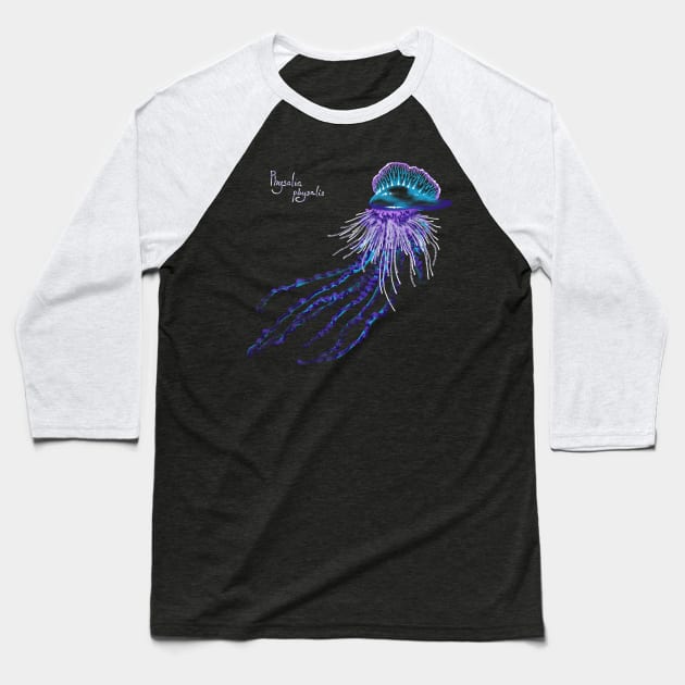 Portuguese Man Of War Baseball T-Shirt by Meganopteryx